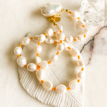 Load image into Gallery viewer, Joyful Pearls Tangerine Necklace