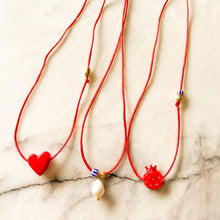 Load image into Gallery viewer, Red String No.3 Heart Necklace