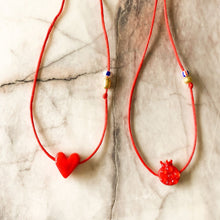 Load image into Gallery viewer, Red String No.3 Heart Necklace