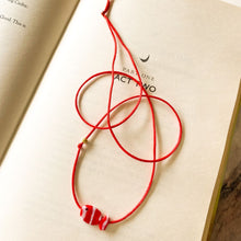 Load image into Gallery viewer, Red String No.6 Red Fish Necklace