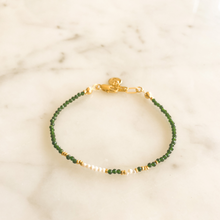 Load image into Gallery viewer, Erica Natural Pearl & Jade Bracelet