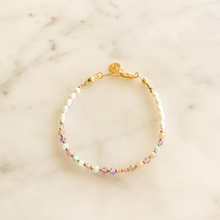 Load image into Gallery viewer, Isabelle Pearl & Natural Stone Bracelet