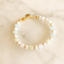 Load image into Gallery viewer, Kia Aquamarine & Quartz & Amethyst Bracelet