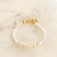 Load image into Gallery viewer, Marilyn Natural Pearl Moonstone Bracelet