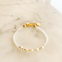 Load image into Gallery viewer, Marilyn Natural Pearl Moonstone Bracelet