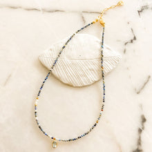 Load image into Gallery viewer, Aspira Single Topaz Mini Charm Sodalite Necklace