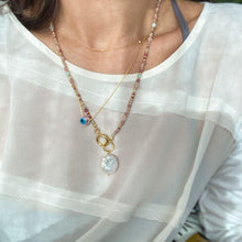 Load image into Gallery viewer, Nile Silver Chain Necklace | 0.5 cm Evil Eye Bead