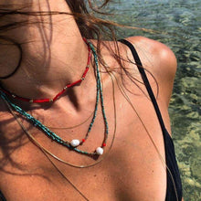 Load image into Gallery viewer, Medi Natural Pearl Turquoise Necklace