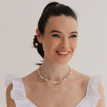 Load image into Gallery viewer, Astrid Baroque Pearl & Natural Stone Necklace