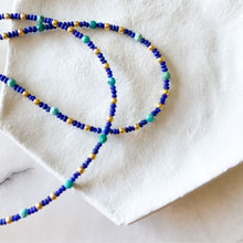 Load image into Gallery viewer, Chanchal Lapis Lazuli Turquoise Pearl Silver Necklace
