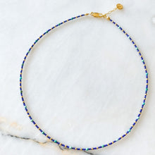 Load image into Gallery viewer, Chanchal Lapis Lazuli Turquoise Pearl Silver Necklace