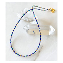 Load image into Gallery viewer, Chanchal Lapis Lazuli Turquoise Pearl Silver Necklace