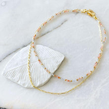 Load image into Gallery viewer, Celeste Sunstone & Labradorite Necklace