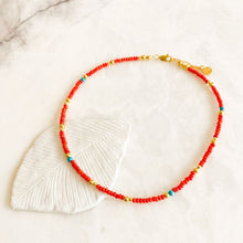 Load image into Gallery viewer, Gingham Sunhat Necklace