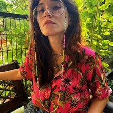 Load image into Gallery viewer, Personalised Good Vibes Only Eyeglass Chain