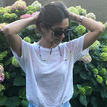 Load image into Gallery viewer, Personalised Good Vibes Only Eyeglass Chain