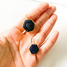 Load image into Gallery viewer, Hexagon Sapphire Charm