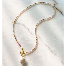 Load image into Gallery viewer, Isabelle Natural Stone & Baroque Pearl Necklace | Double Trouble Collection