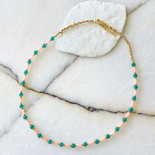 Load image into Gallery viewer, Jolie Coral and Jade Necklace