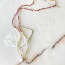 Load image into Gallery viewer, Josephine Natural Pearl Tourmaline Necklace
