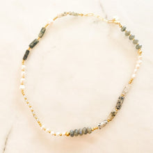 Load image into Gallery viewer, Juliette Labradorite & Rutile Quartz & Pearl Necklace