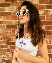 Load image into Gallery viewer, Personalised License to Chill Natural Pearl Eyeglass Chain