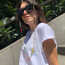 Load image into Gallery viewer, Personalised License to Chill Natural Pearl Eyeglass Chain