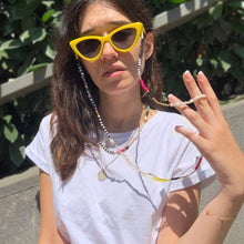 Load image into Gallery viewer, Personalised License to Chill Natural Pearl Eyeglass Chain