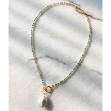Load image into Gallery viewer, Lovefool Natural Stone & Baroque Pearl Necklace | Double Trouble Collection
