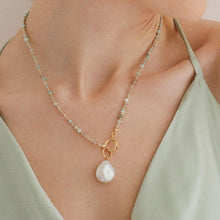 Load image into Gallery viewer, Lovefool Natural Stone & Baroque Pearl Necklace | Double Trouble Collection