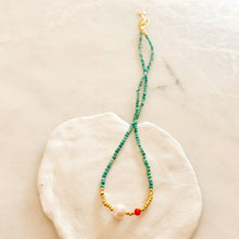Load image into Gallery viewer, Medi Natural Pearl Turquoise Necklace