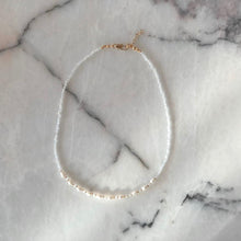 Load image into Gallery viewer, Marilyn Natural Pearl Moonstone Necklace