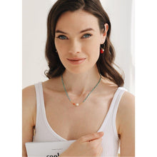 Load image into Gallery viewer, Medi Natural Pearl Turquoise Necklace
