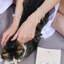 Load image into Gallery viewer, Marilyn Natural Pearl Moonstone Bracelet