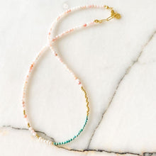 Load image into Gallery viewer, Prinkipo Natural Pearl Turquoise & Opal Necklace