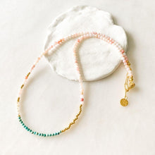 Load image into Gallery viewer, Prinkipo Natural Pearl Turquoise & Opal Necklace