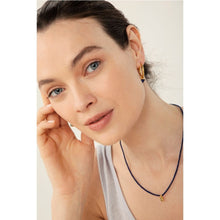 Load image into Gallery viewer, Shiva Single Peridot Mini Charm Lapis Necklace