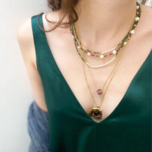 Load image into Gallery viewer, Erica Natural Pearl & Jade Necklace