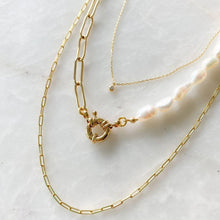 Load image into Gallery viewer, Agnes Natural Pearl Chain Necklace