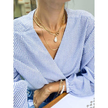 Load image into Gallery viewer, Novella Natural Pearl Chain Necklace