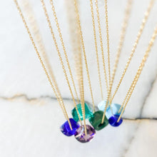 Load image into Gallery viewer, Nile Silver Chain Necklace | Blue Bead