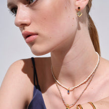 Load image into Gallery viewer, Una Single Kyanite Charm and Pearl Necklace