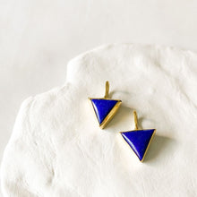 Load image into Gallery viewer, Triangle Lapis Lazuli Charm