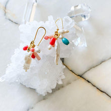Load image into Gallery viewer, Vila Pearl & Coral Earrings
