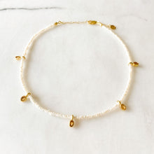 Load image into Gallery viewer, Vivi Citrine Charm and Pearl Necklace