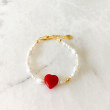 Load image into Gallery viewer, Wild at Heart Natural Pearl Bracelet