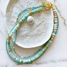 Load image into Gallery viewer, Laika Natural Pearl Turquoise & Coral Necklace | Limited Edition