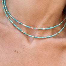 Load image into Gallery viewer, Laika Natural Pearl Turquoise & Coral Necklace | Limited Edition