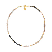 Load image into Gallery viewer, Annie Sunstone & Labradorite & Pearl Necklace