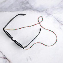 Load image into Gallery viewer, Carly Coral & Jade Eyeglass Chain